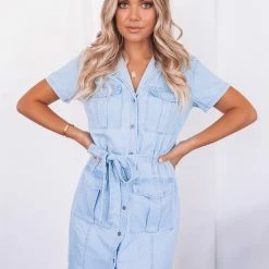 Country Denim Arizona Dress - Light Denim