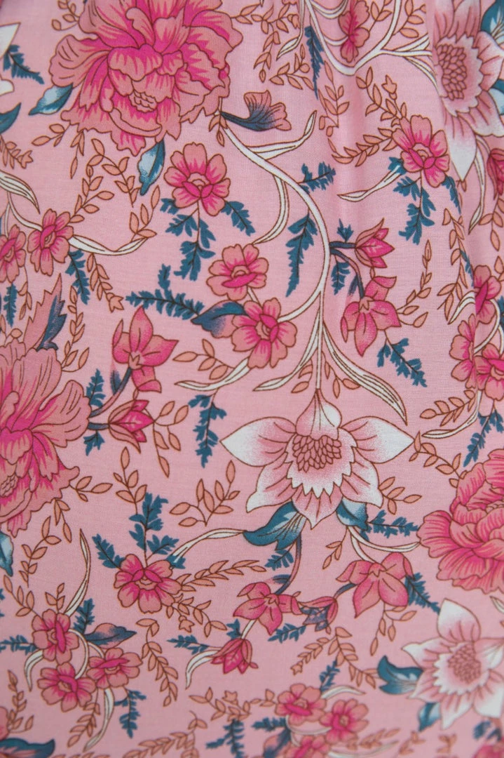 HQ Fashion Arthea Dress - Pink Print CLOTHING 9 HQ Fashion Arthea Dress - Pink Print CLOTHING