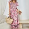 HQ Fashion Arthea Dress - Pink Print CLOTHING