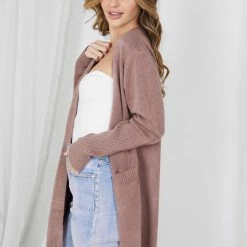 Rock Denim Artsy Cardigan - Brown CLOTHING 11 Rock Denim Artsy Cardigan - Brown CLOTHING