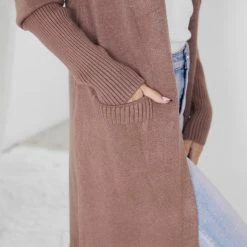 Rock Denim Artsy Cardigan - Brown CLOTHING 14 Rock Denim Artsy Cardigan - Brown CLOTHING