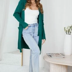 Rock Denim Artsy Cardigan - Green