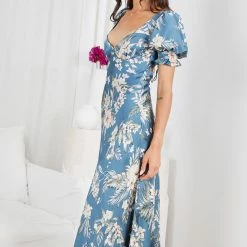 Indikah CLOTHING Ashana Dress - Blue Floral