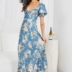 Indikah CLOTHING Ashana Dress - Blue Floral