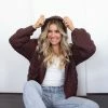 HQ Fashion Aspen Cardigan - Chocolate CLOTHING