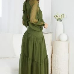 Wild Ginger CLOTHING Audra Dress - Khaki