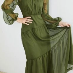 Wild Ginger CLOTHING Audra Dress - Khaki