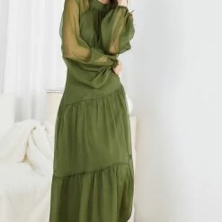 Wild Ginger CLOTHING Audra Dress - Khaki