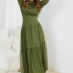 Wild Ginger CLOTHING Audra Dress - Khaki