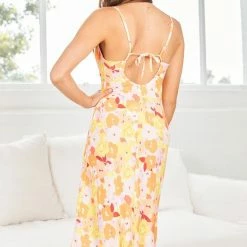 Style Box Aulette Dress - Yellow Floral