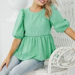 Style Box Aully Top - Green