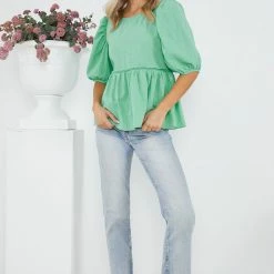 Style Box Aully Top - Green