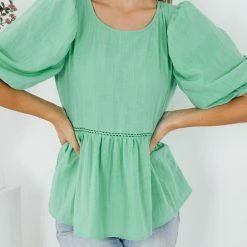 Style Box Aully Top - Green