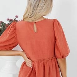 Style Box CLOTHING Aully Top - Rust