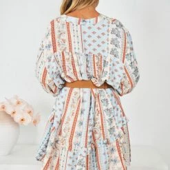 HQ Fashion CLOTHING Aurina Dress - Blue Multi