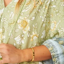 HQ Fashion Aurina Dress - Green Multi CLOTHING