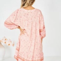 HQ Fashion CLOTHING Aurina Dress - Pink Multi