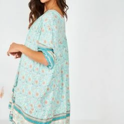 HQ Fashion Aurina Dress - Sage Multi CLOTHING