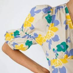 YH & Co (Chloe Yip) Aviona Dress - Beige Floral 11 YH & Co (Chloe Yip) Aviona Dress - Beige Floral