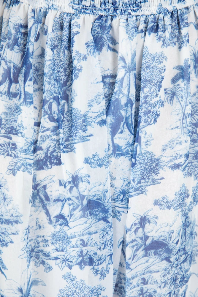 YH & Co (Chloe Yip) Ayala Dress - Blue Print CLOTHING 10 YH & Co (Chloe Yip) Ayala Dress - Blue Print CLOTHING