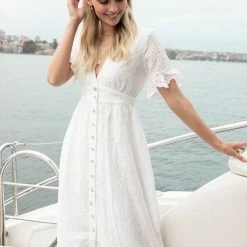 Esther & Co. Korbela Dress - White Lace