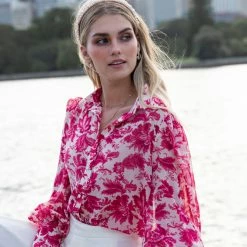 Runaway The Label (PremGroup) Stevie Blouse - Pink Floral 11 Runaway The Label (PremGroup) Stevie Blouse - Pink Floral