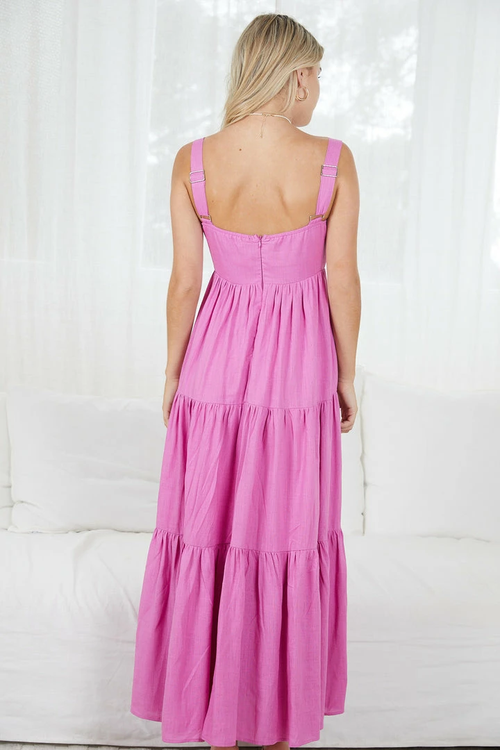 Cesi Fashion CLOTHING Keith Dress - Pink 4 Cesi Fashion CLOTHING Keith Dress - Pink