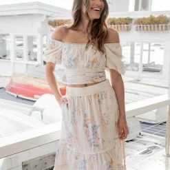 Desire Jojo Skirt - Floral Print CLOTHING 10 Desire Jojo Skirt - Floral Print CLOTHING