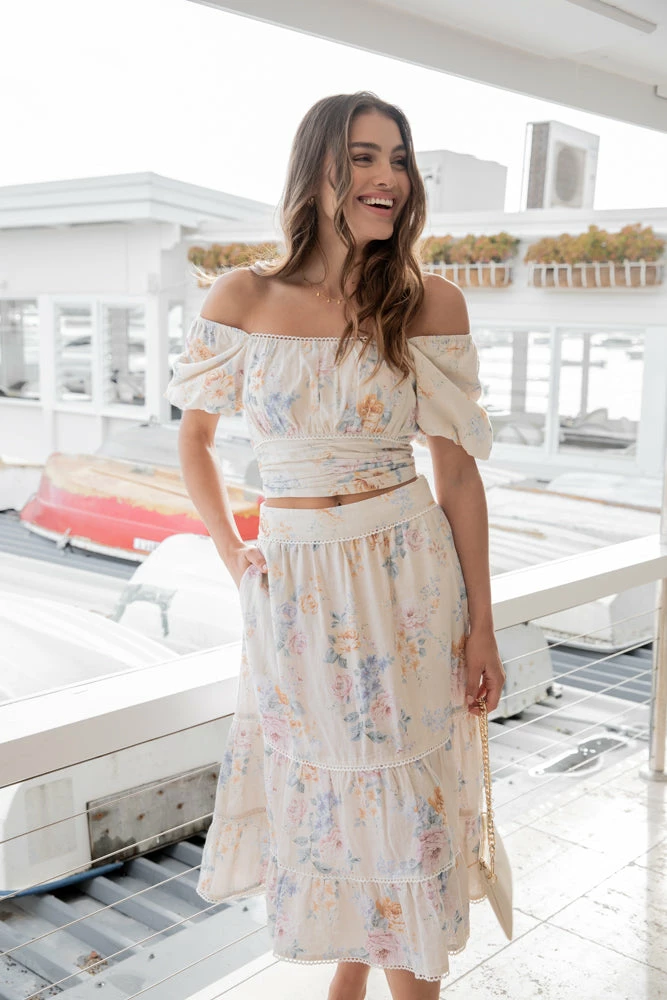 Desire Jojo Skirt - Floral Print CLOTHING 5 Desire Jojo Skirt - Floral Print CLOTHING