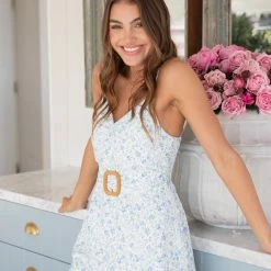 Style Box Nichola Playsuit - Blue Floral 11 Style Box Nichola Playsuit - Blue Floral