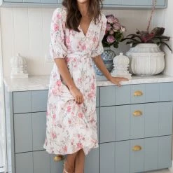 Damor CLOTHING Lyrica Dress - White Floral