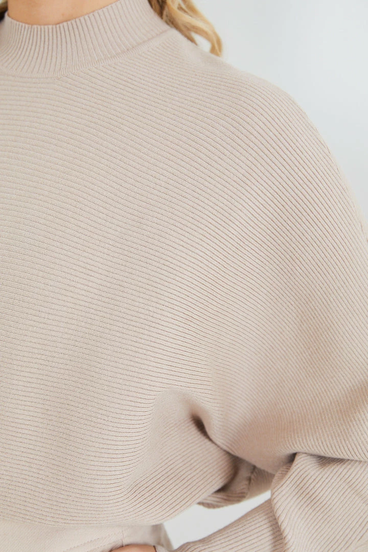 Sunny Girl Baara Knit - Latte CLOTHING 9 Sunny Girl Baara Knit - Latte CLOTHING