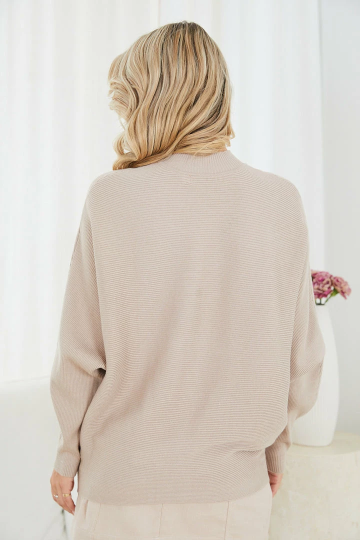 Sunny Girl Baara Knit - Latte CLOTHING 4 Sunny Girl Baara Knit - Latte CLOTHING