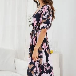 Label Of Love Babylonia Dress - Navy Print CLOTHING 13 Label Of Love Babylonia Dress - Navy Print CLOTHING