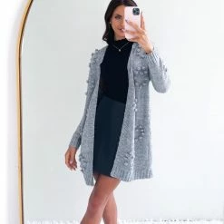 HQ Fashion Bassike Cardigan - Grey CLOTHING