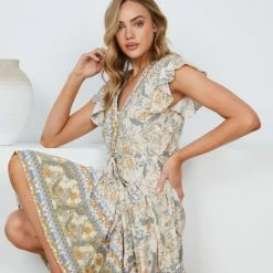 Rock Denim CLOTHING Bayleaf Dress - Floral Print