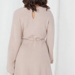 Style Box Baylee Knit Dress - Beige