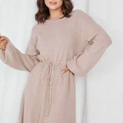 Style Box Baylee Knit Dress - Beige