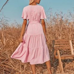 Naomi & Co CLOTHING Be Free Dress - Pink Print