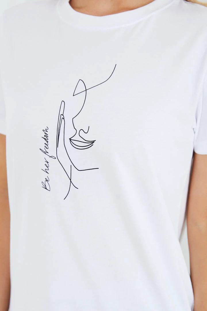 Worldchine Be Hers Freedom Top - White 9 Worldchine Be Hers Freedom Top - White