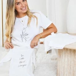 Worldchine CLOTHING Be Hers Baby Onesie - White