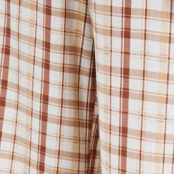 White Closet Bee Pants - Beige Check