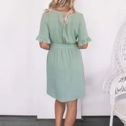 Desire Bela Dress - Sage CLOTHING