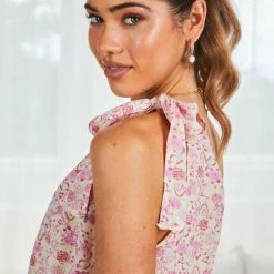 Pink Diamond Belen Top - Pink Floral