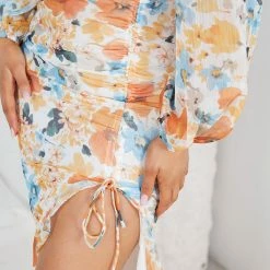 Wild Ginger Bellachay Dress - Orange Floral CLOTHING 15 Wild Ginger Bellachay Dress - Orange Floral CLOTHING