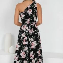 Pink Diamond Bernardita Dress - Black Floral CLOTHING