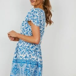 HQ Fashion Bexley Dress - Blue Floral