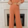 Rock Denim CLOTHING Bianca Pants - Rust