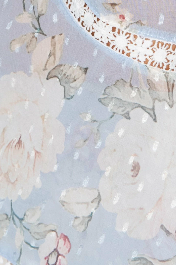 Evermore Fashion Bibiana Top - Blue Floral 6 Evermore Fashion Bibiana Top - Blue Floral