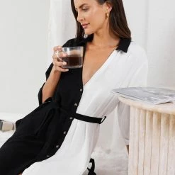 Desire Blaine Dress - Black Multi CLOTHING